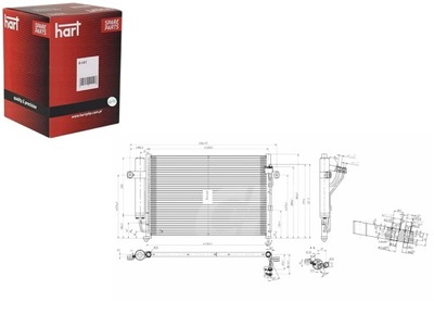 CONDENSADOR CONDENSADOR DE ACONDICIONADOR GETZ 1.5CRDI 03- HART  