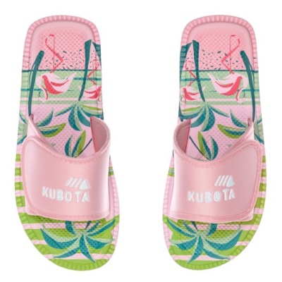 KLAPKI KUBOTA na rzep PIANKOWE FLAMINGI 38