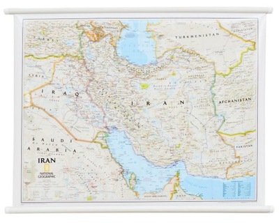 IRAN MAPA ŚCIENNA NATIONAL GEOGRAPHIC