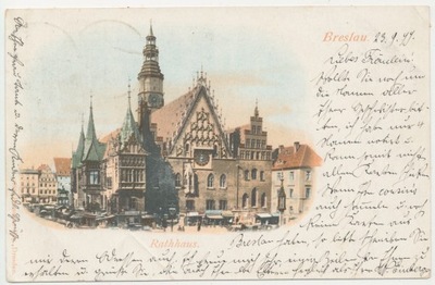 WROCŁAW Breslau Rathhaus 1899 r. (1447)