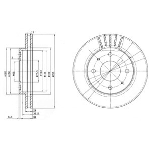 DISCS BRAKE DELPHI BG2763 + GIFT  