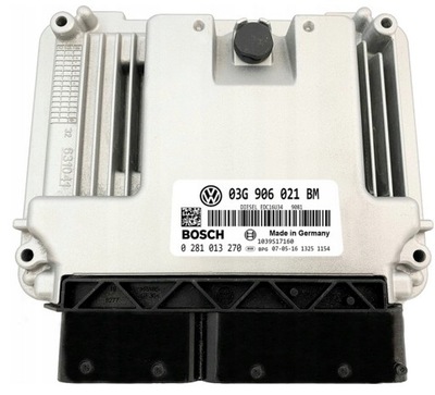 КОМПЬЮТЕР ECU VW 2.0 03G906021BM 0281013270 IMMO OFF