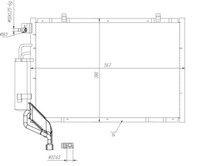 РАДИАТОР КОНДИЦИОНЕРА - КОНДЕНСАТОР EASY FIT NRF 350453