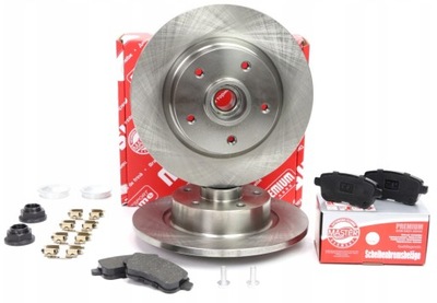 Тормозные диски тормозные колодки подшипник задняя renault fluence megane 3 master sport 260mm фото №1