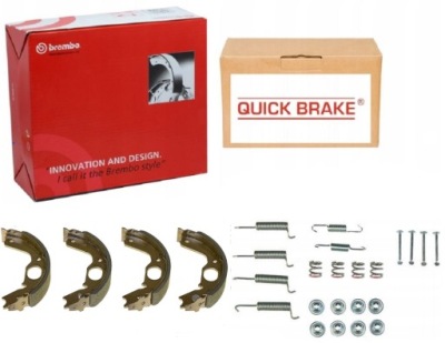 Тормозные колодки+ пружины mitsubishi pajero classic sport фото №1