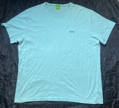 Hugo Boss GREEN ORYGINALNY seledynowy T SHIRT XXL