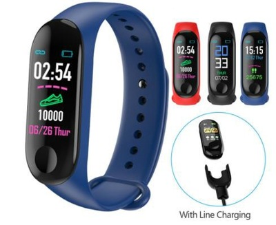 INTELIGENTNA OPASKA SPORTOWA SMARTBAND M3