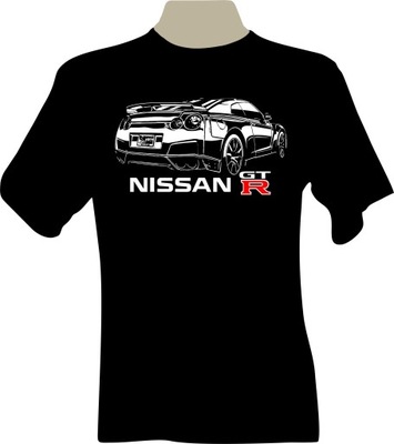 KOSZULKA T-shirt nadrukiem Nissan Skyline R35 GT-R 