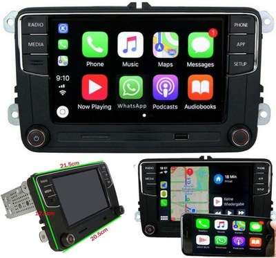 SCUMAXCON 6.5 РАДИО АВТОМОБИЛЬНЫЙ DOTYK RCD360 CARPLAY BLUETOOTH SD DO VW