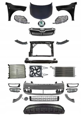 Skoda rapid nh 2012-2017 kompletny перед капот pas фото №1