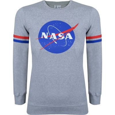 Bluza dziewczęca NASA Logo szara 122/128