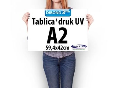 Tablica Szyld Druk UV Plansza DIBOND 3 mm A2