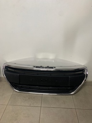 Peugeot 208 i lift решётка радиатора решётка радиатора хром бампера фото №1
