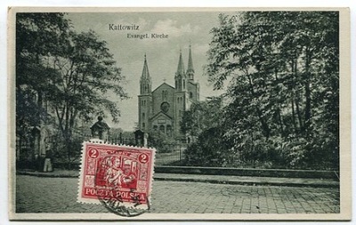 KATOWICE / KATTOWITZ :: Evangel. Kirche : 1922