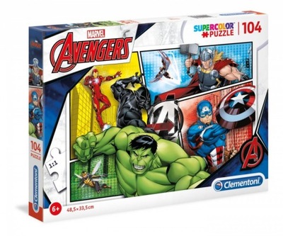 Clementoni: Puzzle 104 elementy - Marvel The Avengers