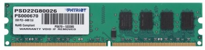 Pamięć RAM Patriot Signature 2GB DDR2 800MHz CL6 do komputerów
