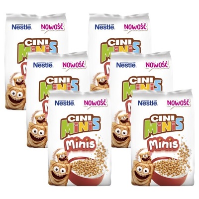 Nestlé Cini Minis Minis Zbożowe kuleczki o smaku cynamonowym 6x 210 g