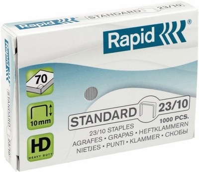 Zszywki 23/10 RAPID Standard 1000 szt.
