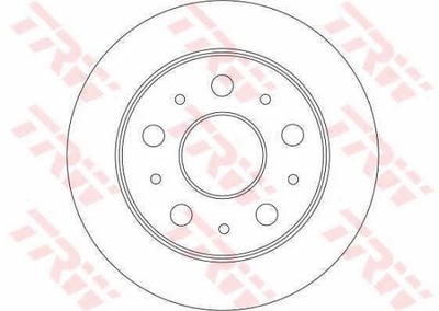 DISCOS DE FRENADO PARTE TRASERA TRW DF4245  