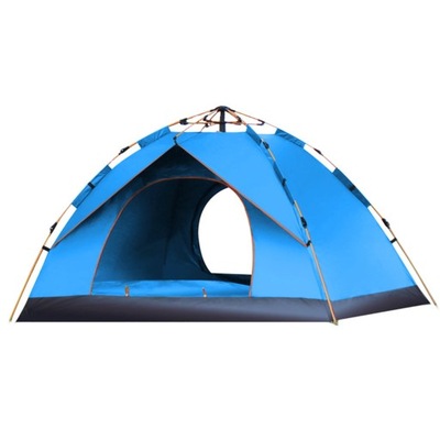 Niebieski 4 osobowy namiot jednowarstwowy