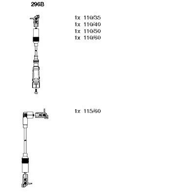 КОМПЛЕКТ ТРУБОК VW GOLF II,III,IV,SEAT BREMI