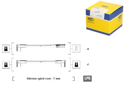 MAGNETI MARELLI JUEGO TUBOS DE ENCENDIDO FIAT  