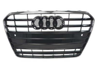 Решётка радиатора решётка радиатора audi a5 8t0 lift 2011 2012 2013 2014 2015 чёрный блеск s-line фото №1