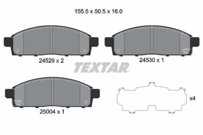 TEXTAR 2452901 ZAPATAS DE FRENADO  