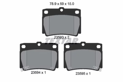 TEX2359301 SABOTS DE FREIN DE FREIN MITSUBISHI ARRIÈRE PAJERO 98- - milautoparts-fr.ukrlive.com