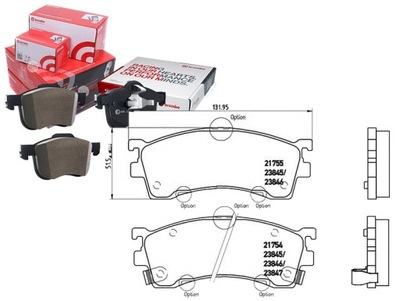 Гальмівні колодки гальмівні mazda 626 91-99 brembo фото №1