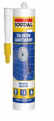 Silikon sanitarny SOUDAL 310ml bezbarwny