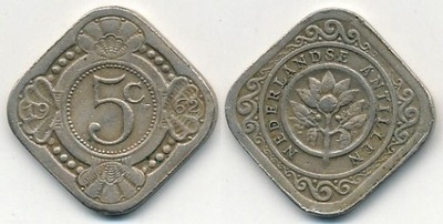 Antyle Holenderskie 5 Cent - 1962r ... Monety