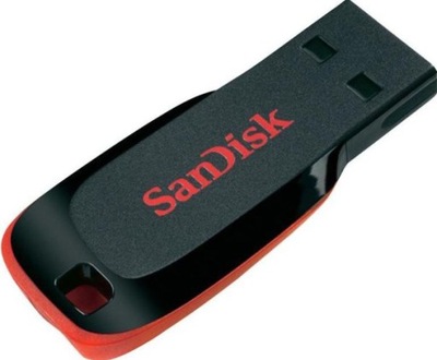 Pendrive SANDISK CruzerBlade 128GB czarno-czerwony