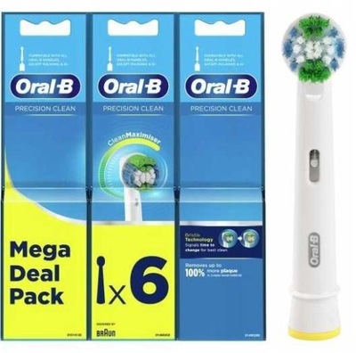 6x KOŃCÓWKA DO SZCZOTECZKI GŁÓWKA BRAUN ORAL-B PRECISION CLEAN