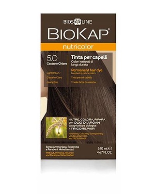 BioKap Nutricolor Farba do włosów 5.0 Jasny Brąz 140 ml