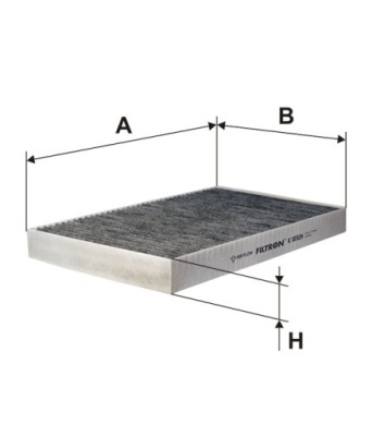 Filtron фильтр кабины угольный фото №1