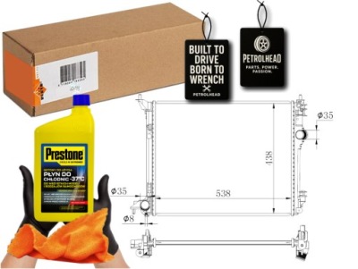 Радиатор двигателя wody renault grand scenic iv megane #petrolhead pro+ kit5 фото №1