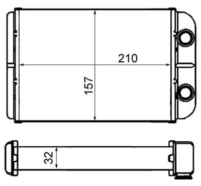 MAHLE AH 58 000S WYMIENNIK CIEPLA, HEATING INTERIOR  