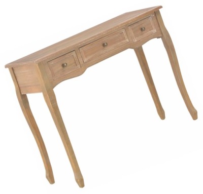 DREWNIANA KONSOLA Z SZUFLADAMI = RYSTYKALNY STOLIK