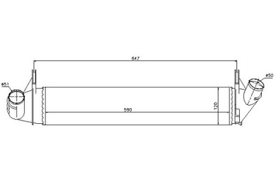 Nissens интеркулер dacia duster logan logan expre фото №1