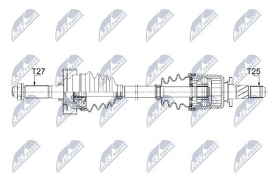 ПОЛУОСЬ ПРИВОДНАЯ SUBARU FORESTER AWD 14-, XV AWD 13-