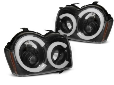 Jeep grand cherokee wk 05-08 лампы фары tube light black фото №1