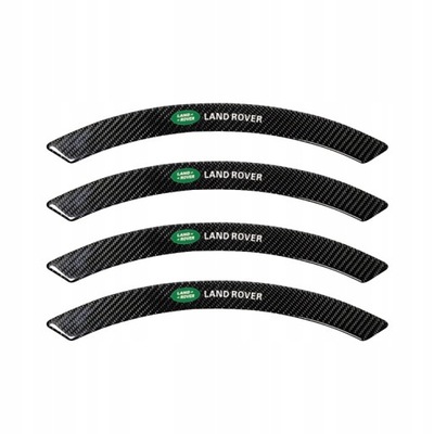 4 PEGATINAS LADO RUEDAS COCHE LAND ROVER  