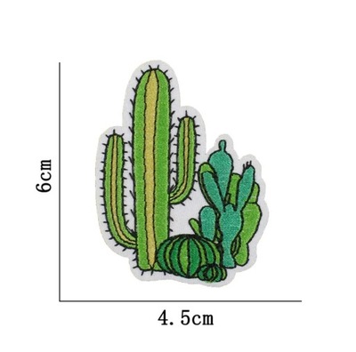 Kaktus i rośliny naszywka Termo