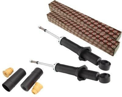 Ashika 2x амортизаторы + защита i отбойники toyota prius w2 2003-2009 задняя фото №1