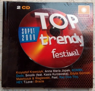 MUZYKA CD x2 TOP TRENDY FESTIWAL SOPOT 2008 folia