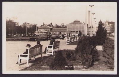 Poznań Park Miejski - Posen Stadtpark obieg 1942 r