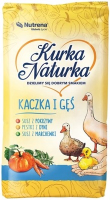 KURKA NATURKA pasza odchów kaczek gęsi 1 20 KG