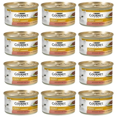 GOURMET GOLD Casserole kaczka i indyk 12x85g