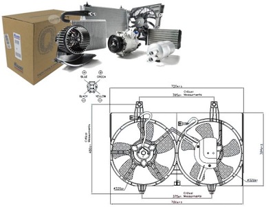 NISSENS VENTILADOR DEL RADIADOR NISSAN ALMERA I MAXIM  